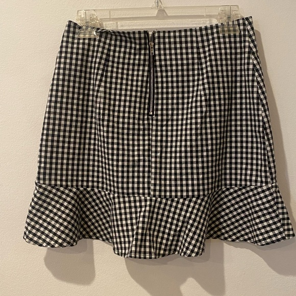 NWT‎ Forever 21 Gingham Ruffle Mini Skirt - Picture 2 of 4